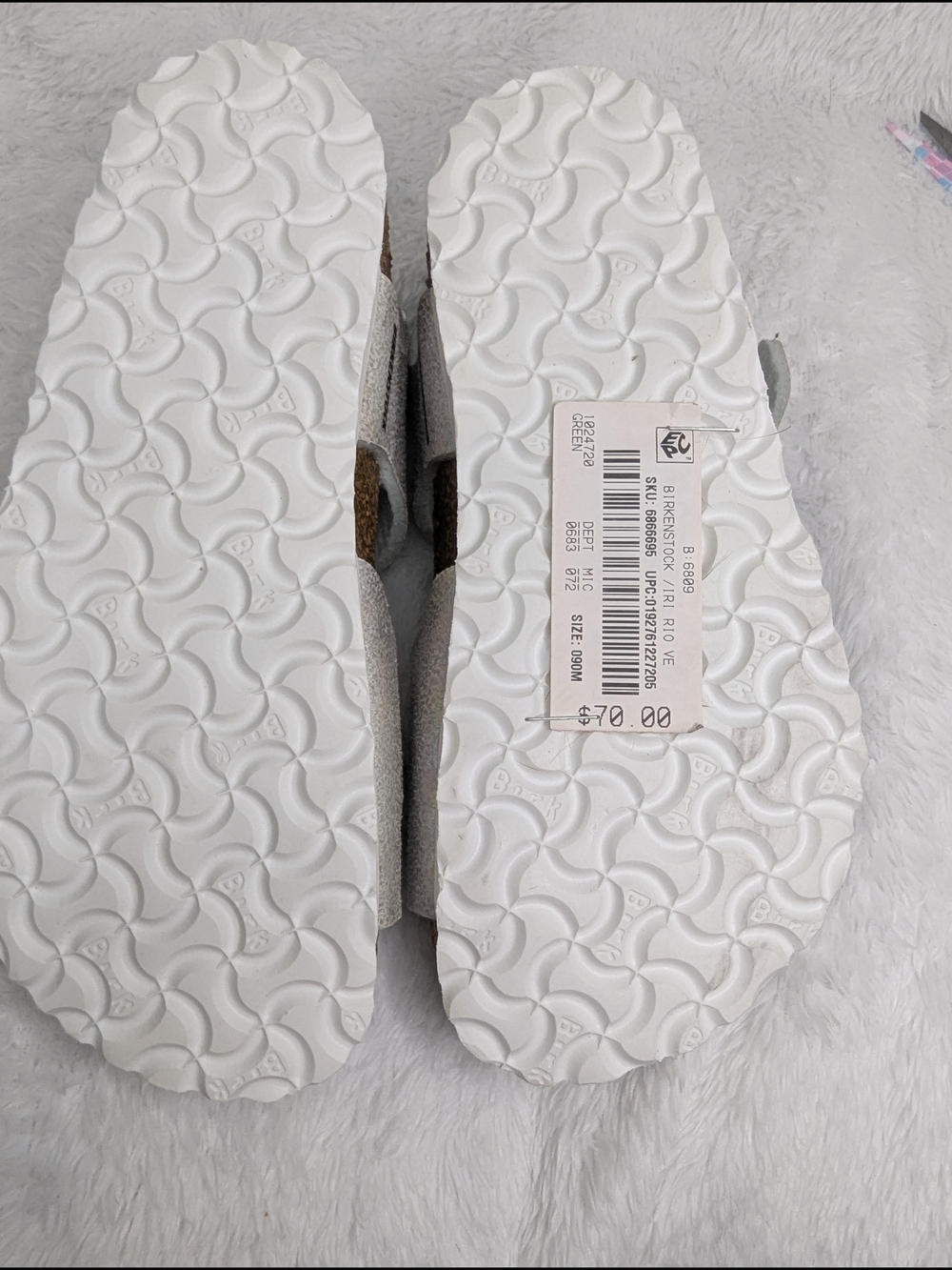 Birkenstock Kids Silver Two-Strap Glitter Sandals - Picture 5 of 5